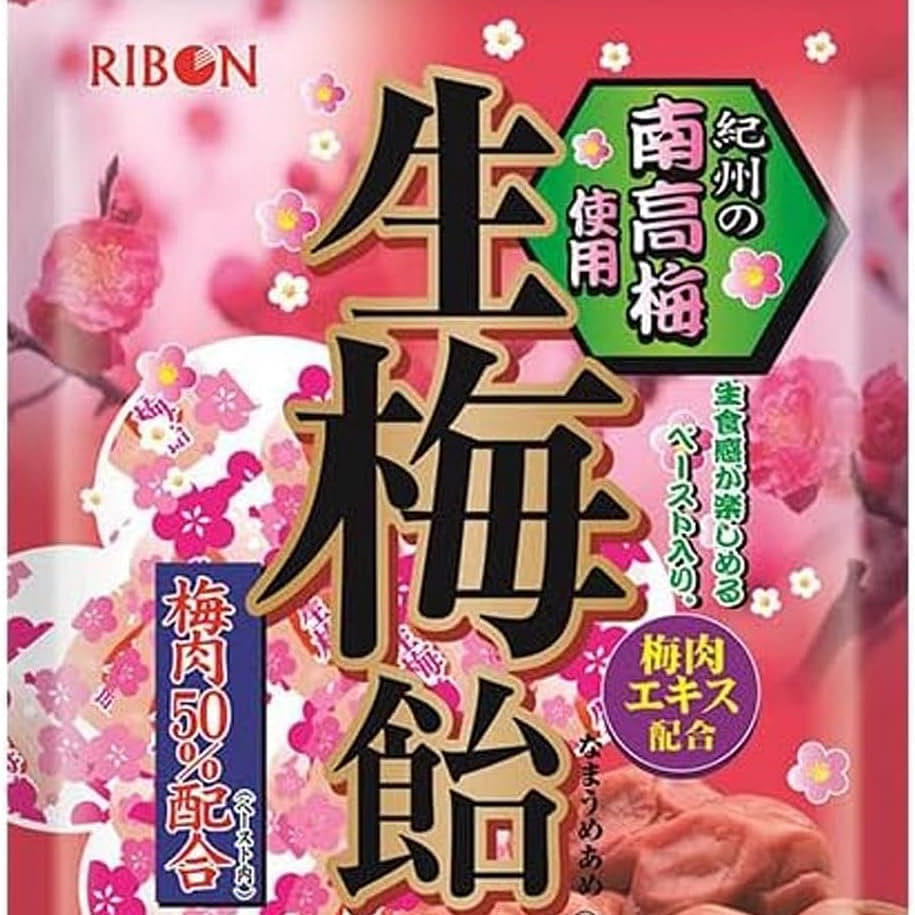 Hard Candy Plum Paste Sour Fruits Sweets Ribon 90g 1 個