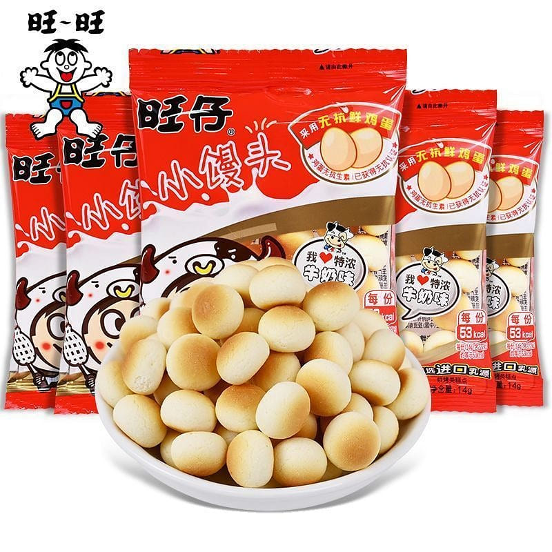 旺旺 旺仔小馒头 特浓牛奶味 小包装 14g*5包 70 克