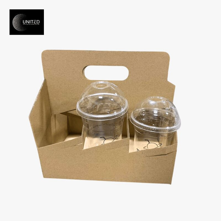 瓦楞纸板饮料托架 6 杯架 25 份