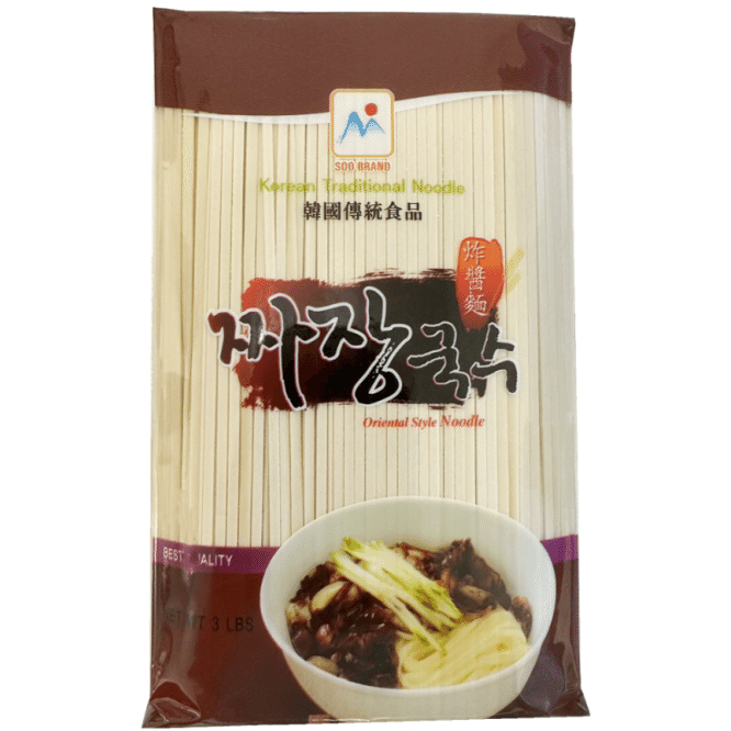 SOO BRAND Chachamyun wheat noodles 3lb 1 each