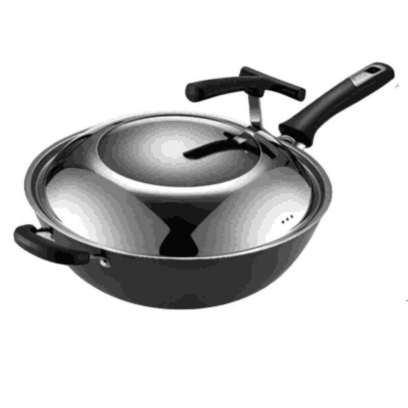ASD30cmCast iron wok with no coating rustresistant 1 count