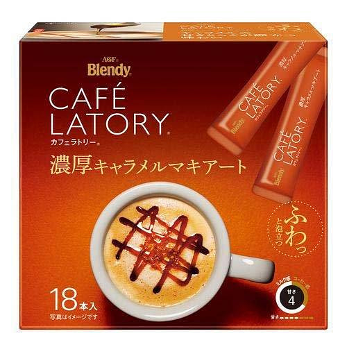 AGF Blendy Caramel Macchiato Coffee Bars 18 bags