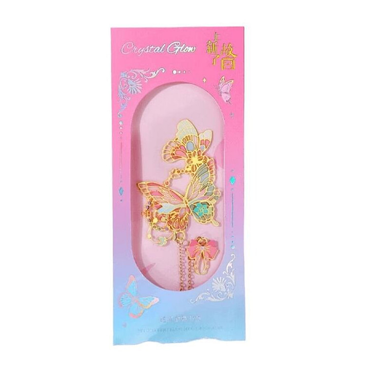 上新了故宫 蝶梦星辰透光金属书签 43*140mm 1 盒