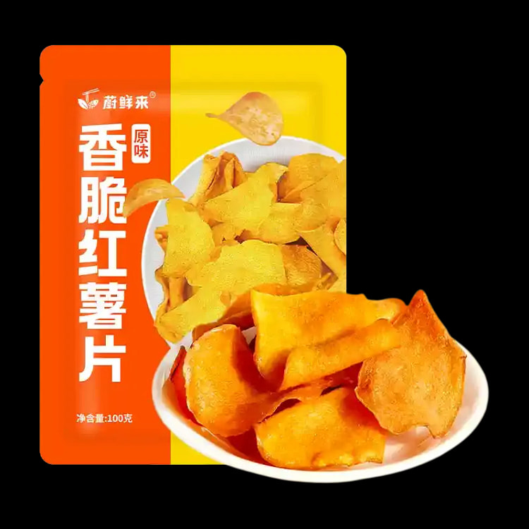 Weixian Crispy Sweet Potato Chips 100g, 1 Bag 100 g