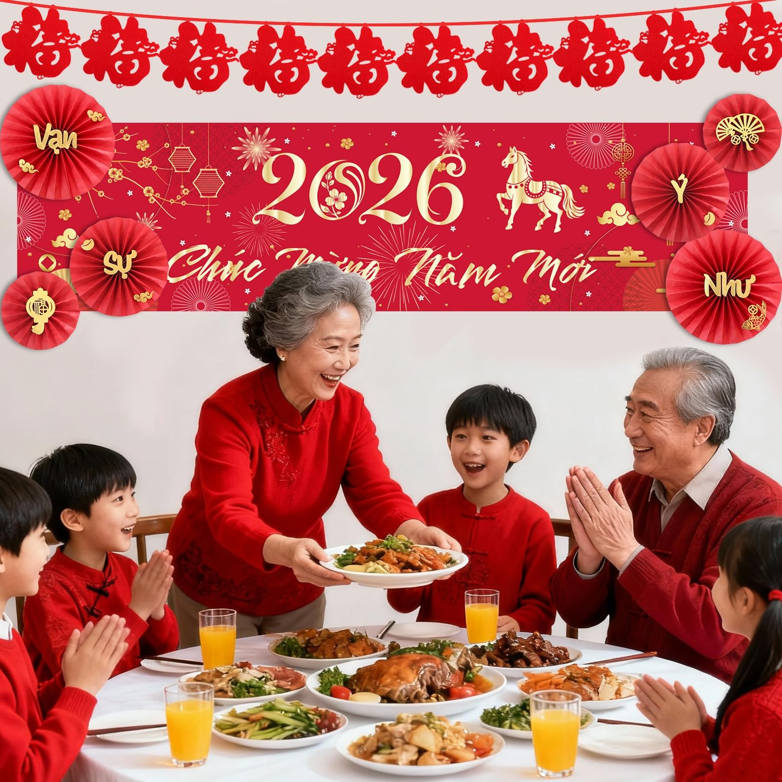 Tet Decoration 2026 Vietnamese-New Year Decoration 1 each - Weee!