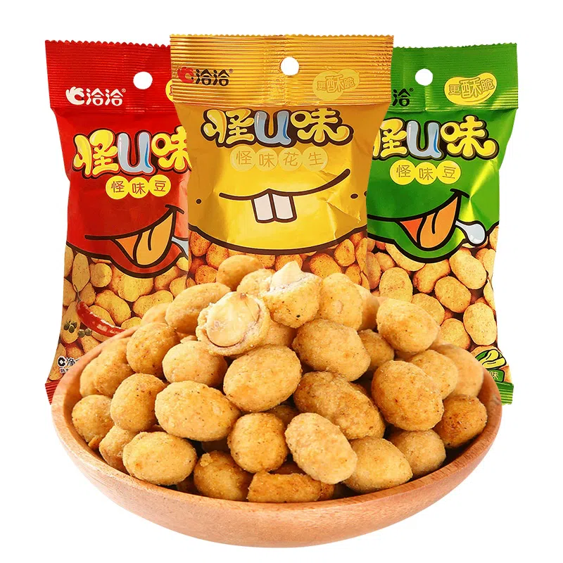 Qiaqia Strange Flavor Beans Small Pack Snack 25g 25 g*5 pack