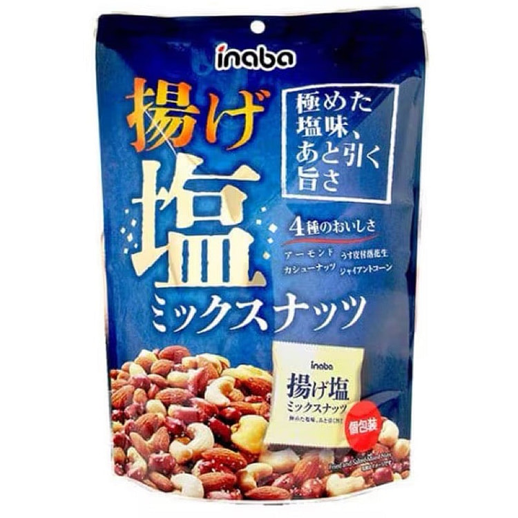 Inaba Peanuts Fried Salt Mixed Nuts 140g 1 each