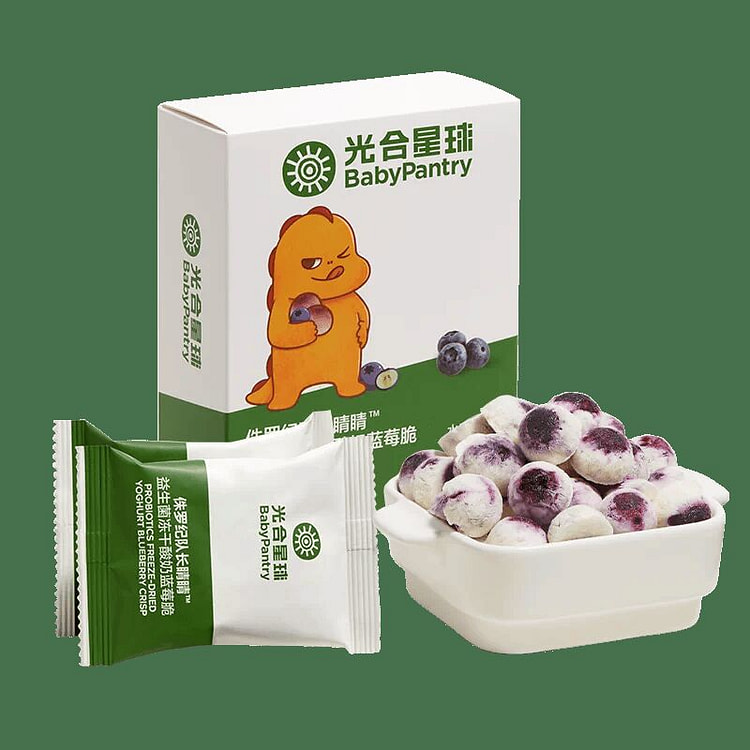 【光合星球】益生菌冻干酸奶蓝莓脆6.25g*4袋 1 盒