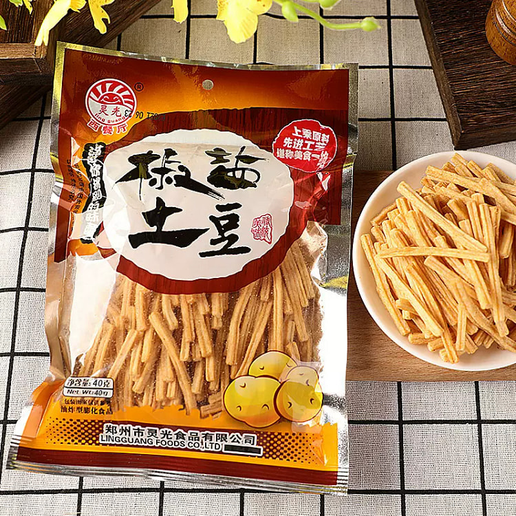 Pretzel and salt potato chips 40g*1 pack