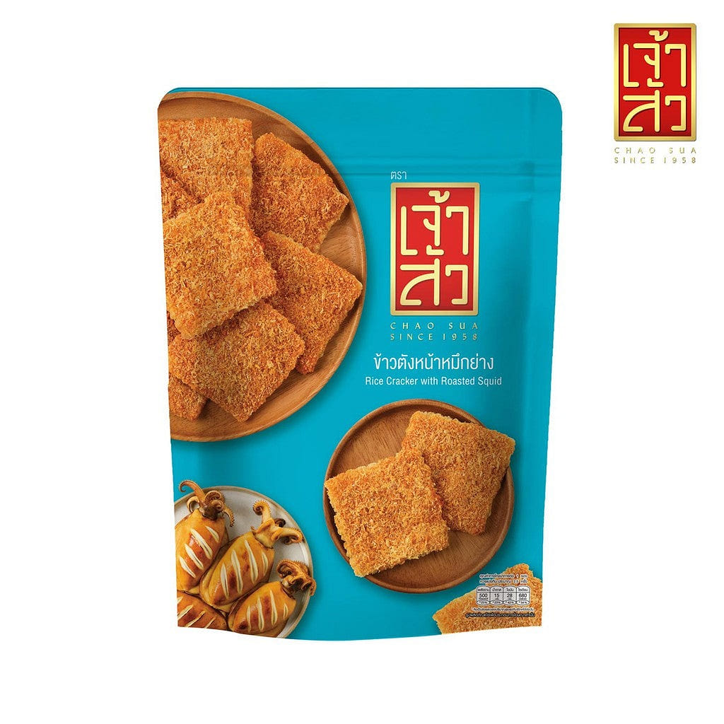 Thailand Chao Sua Rice Cracker with roasted squid sweet chili flavor 80 グラム