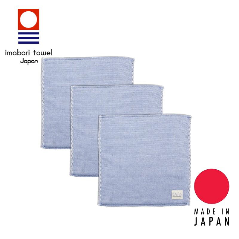 Imabari Factory 7days Towel Set – 3pcs Navy 1 bunch