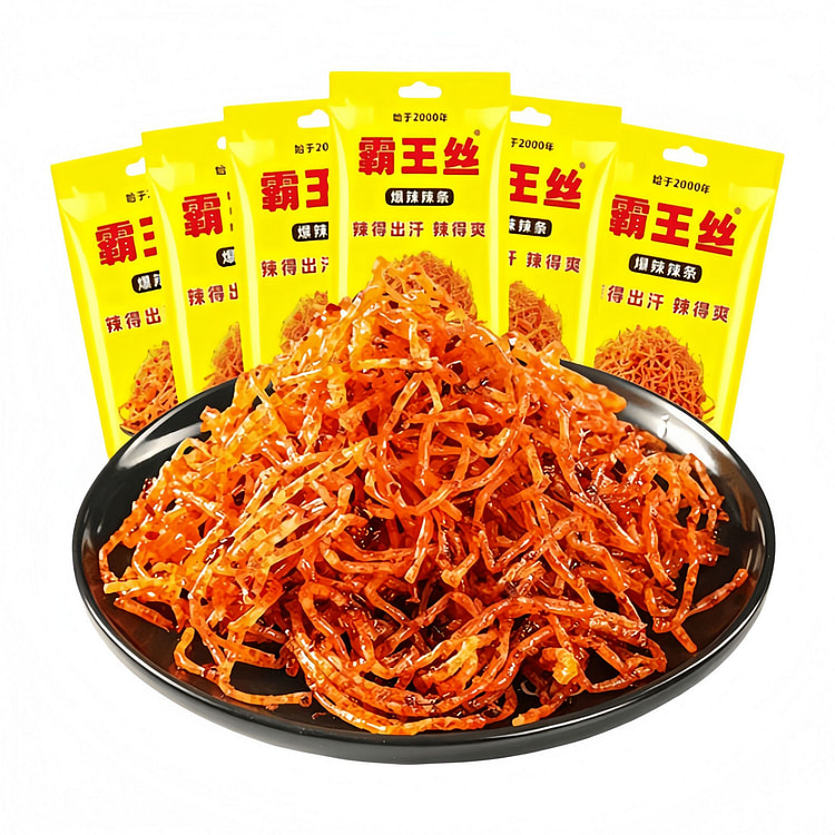 Ba Wang Si Super Spicy Snack Sticks 18g*10 Packs 180 g