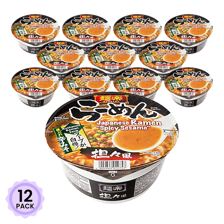 面乐 拉面 担担风味 3.4 盎司*12 包