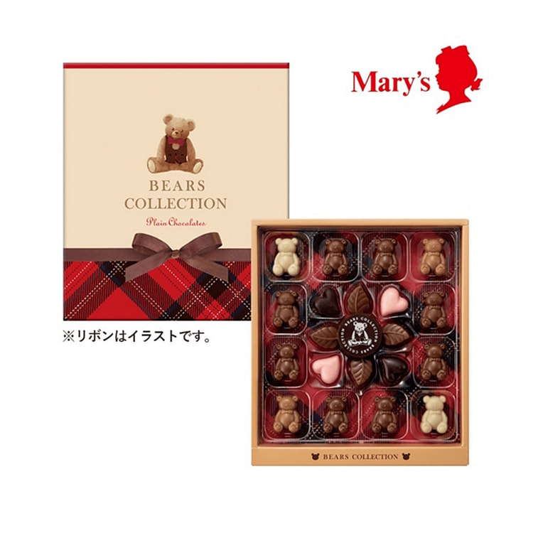 Mary's Bear Valentine's Day Chocolates 21 pcs 1 each