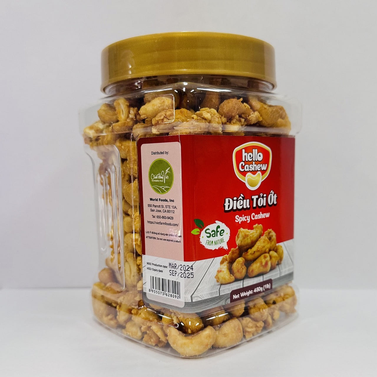 Hello Cashew Spicy Cashew 450 g