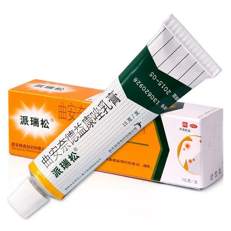 派瑞松 曲安奈德益康唑乳膏皮炎湿疹膏真菌感染皮肤过敏止痒膏 15 克/盒