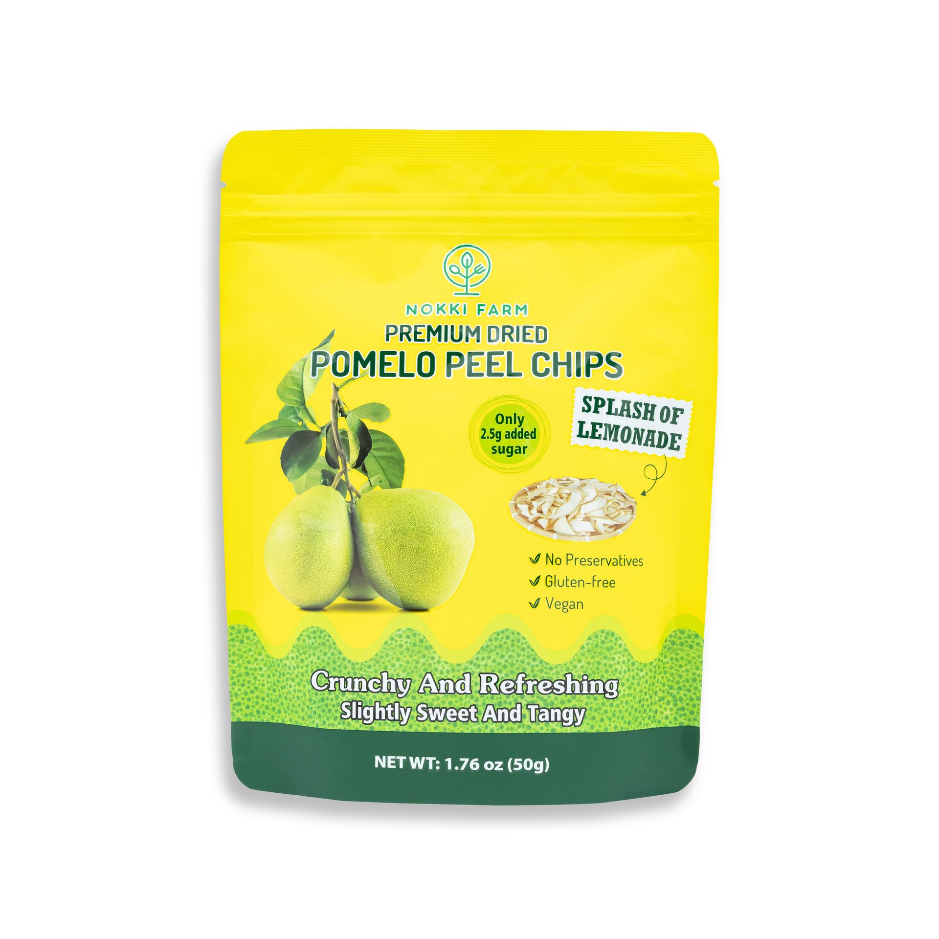 NOKKI FARM Premium Dried Pomelo Peel Chips 50 g