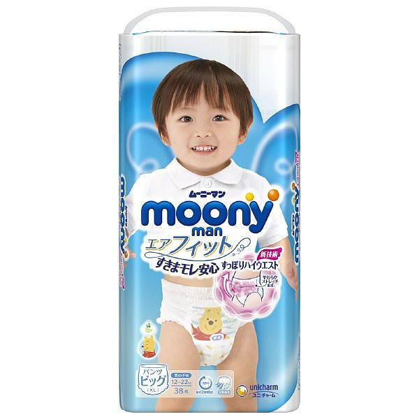 moony 裤型婴儿纸尿裤 (男宝宝XL) 38枚 1 包