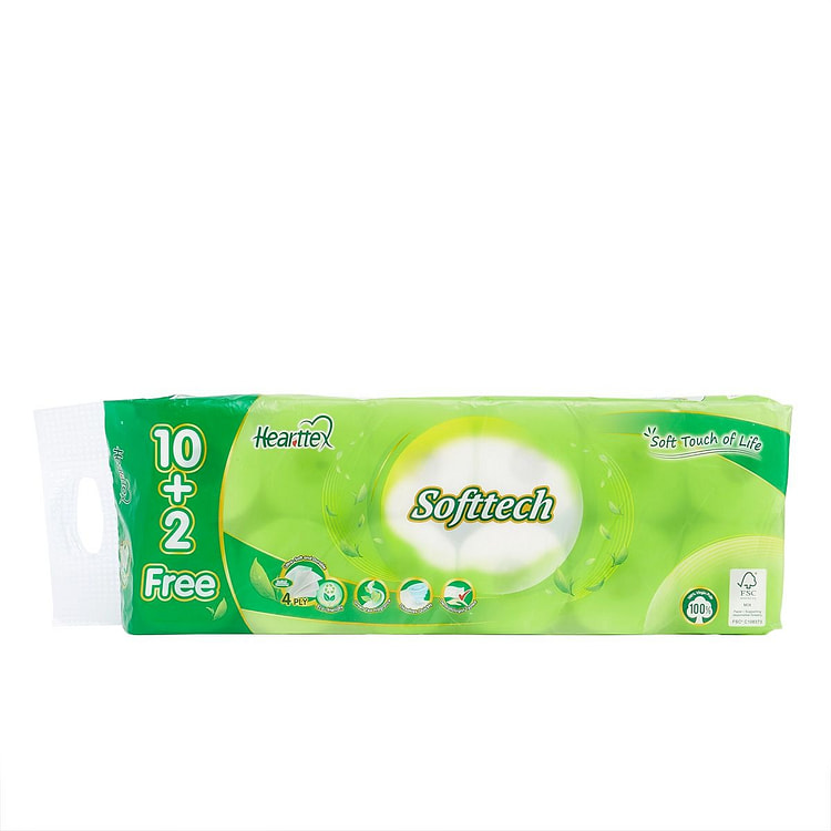 心相印云感4层立体压花卫生纸12卷 1 包