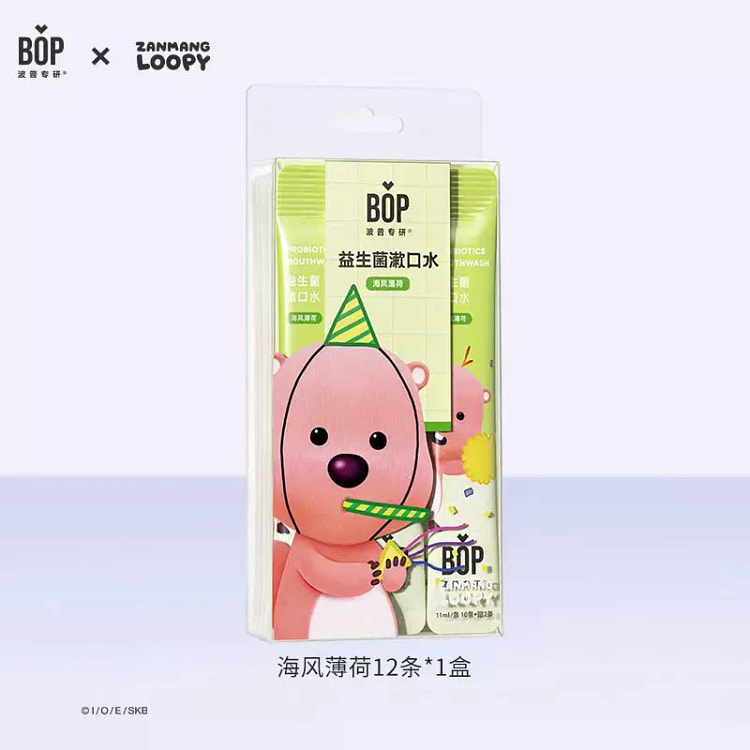 BOP波普 益生菌漱口水(海风薄荷)  12条