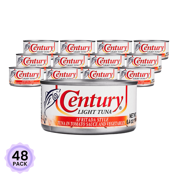 Cá Ngừ Bạc Om Chua Kiểu Afritada Đóng Hộp Century 180 g*48 pack