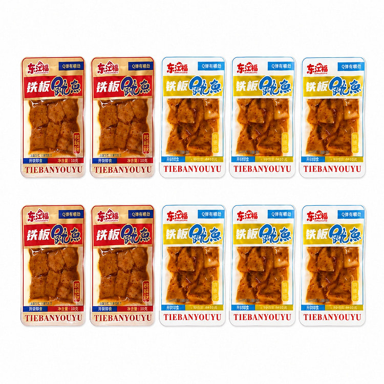 Dongjiangfu Iron-Plate Squid Spicy Chewy Snack 1 each