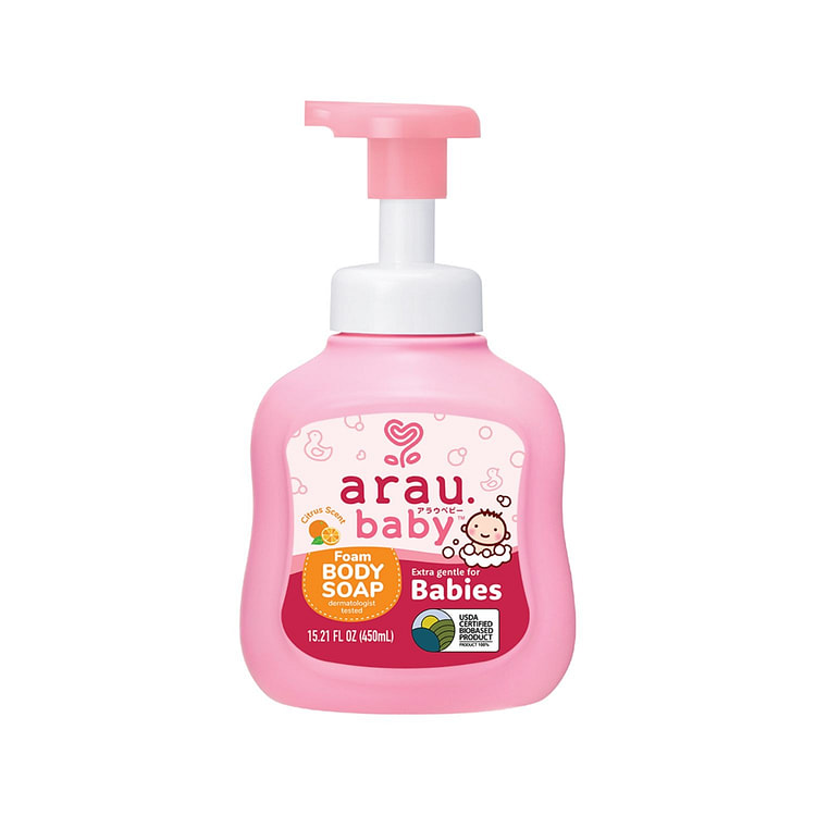Arau 婴儿泡沫沐浴露 - 柑橘香味