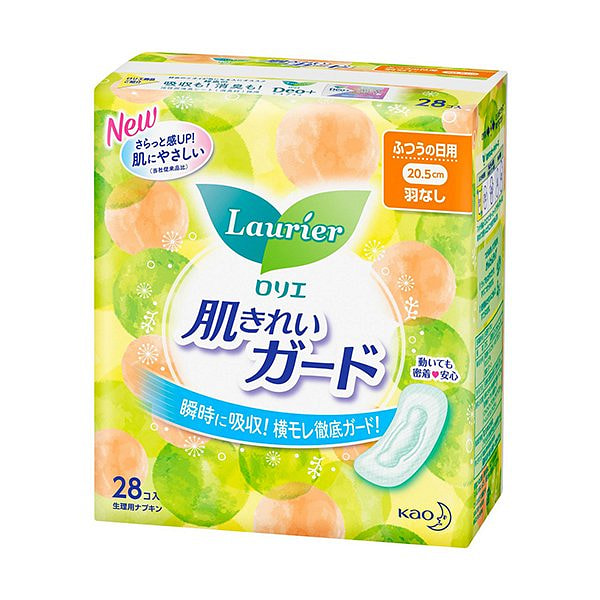 洛丽尔 肌肤洁净护垫 普通日用 无翼 28片装 1 盒