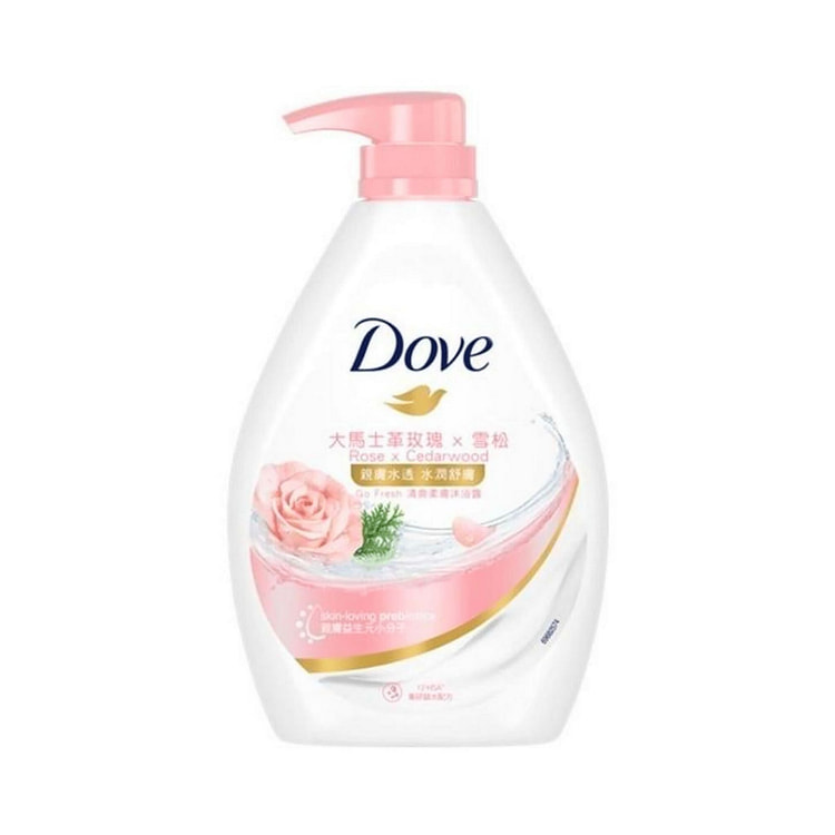 多芬大马士革玫瑰水嫩沐浴露 900ml 1 瓶