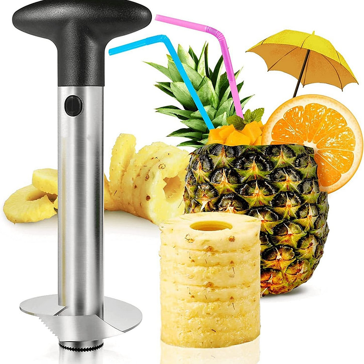 Stainless Steel Pineapple Corer Slicer Black 1 count