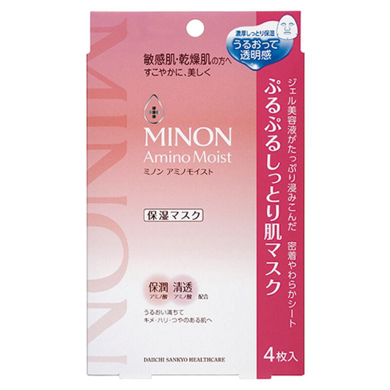 MINON Amino Acid Moisturizing Facial Mask 4 カウント