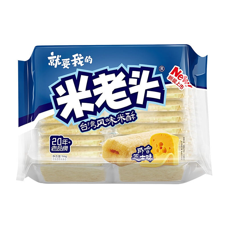 Mi Laotou Taiwanese Flavor Rice Crisps 156g*2 312 g