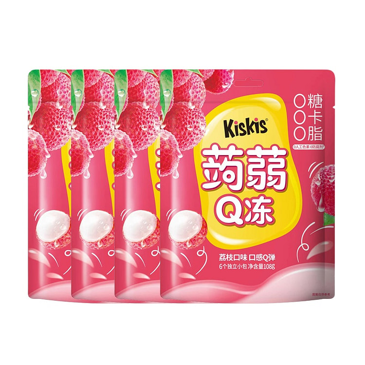 KisKis果冻荔枝味108g*4袋