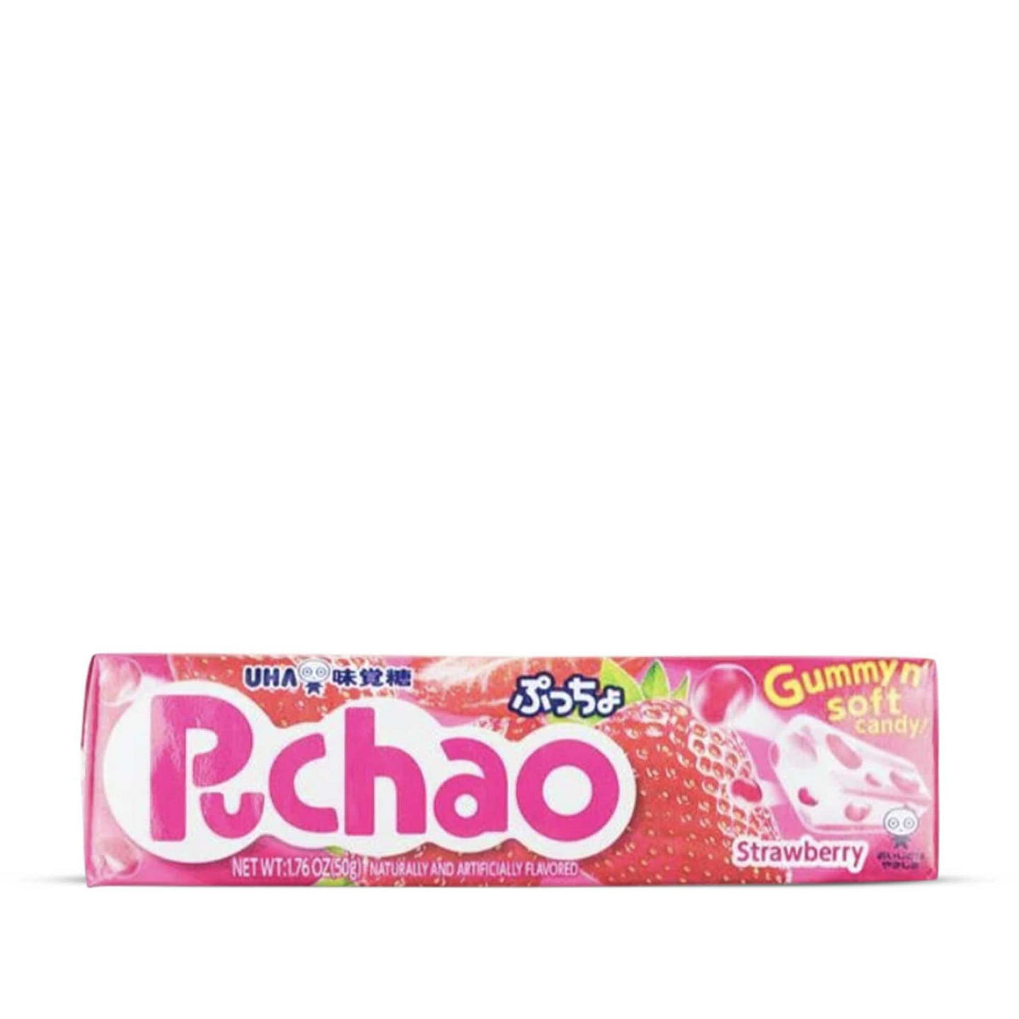 UHA Mikakuto Puchao Gummy Candy: Strawberry 1.76 oz