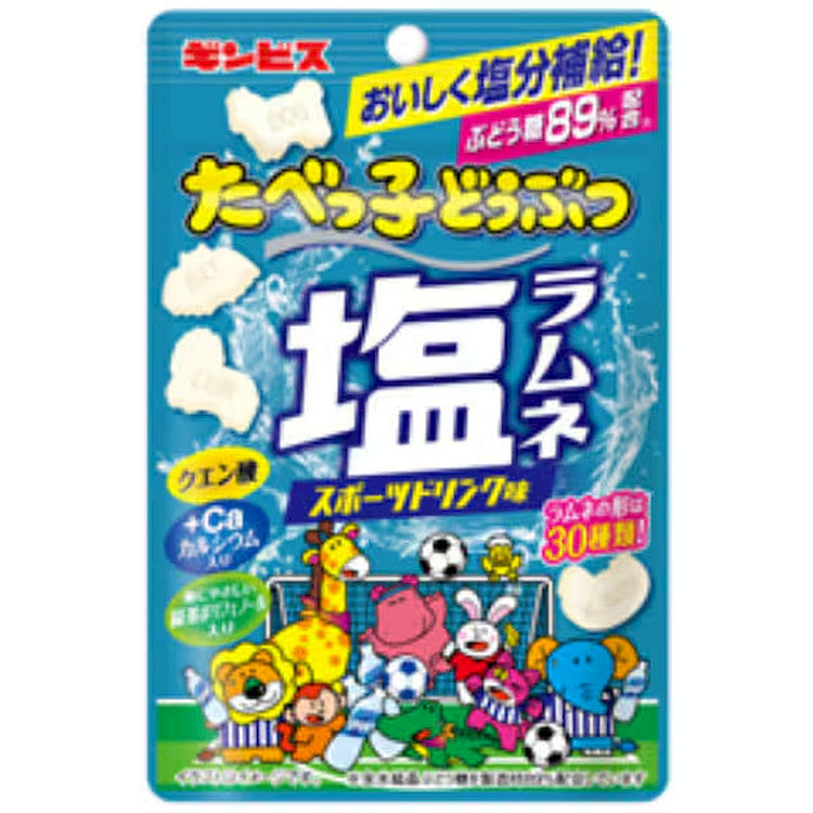 Ginbis Tabekko Doubutsu Salt Ramune, Sports 38g 1 each