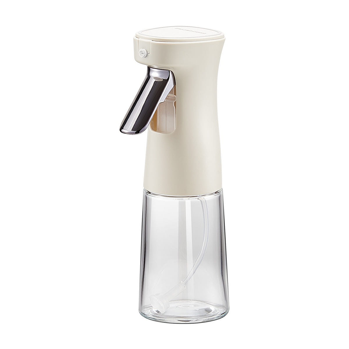Glass Spray Bottle Kitchen Air Fryer Spray Bottle Press Spray White 240 ml