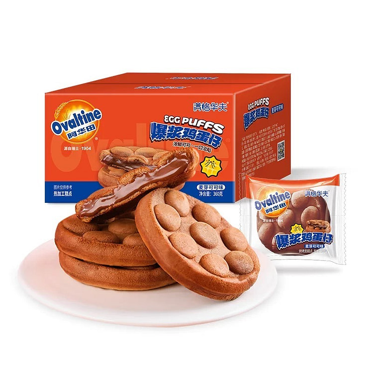 阿华田爆浆鸡蛋仔巧克力早餐下午茶蛋糕面包520g 520 克