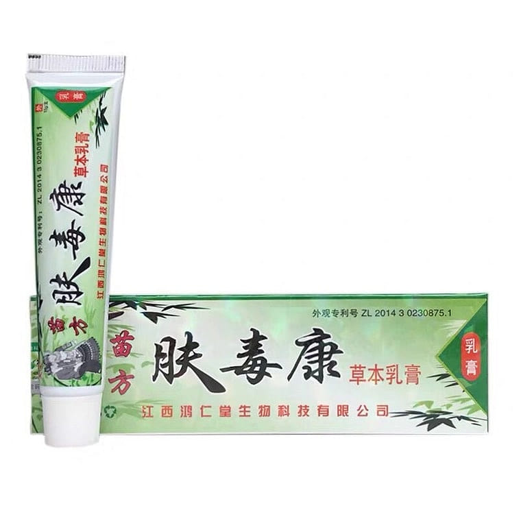 Fu You Miao Fang Fu Du Kang Natural Herbal Ointment 15g for Itching Relief 1 each
