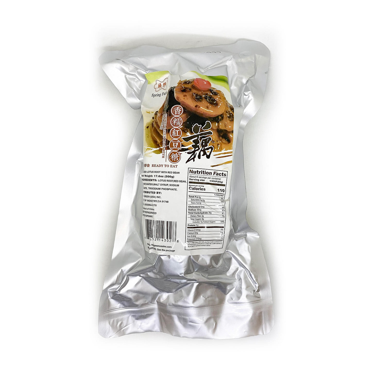 Cooked Lotus Root With Red Bean 17.6 oz