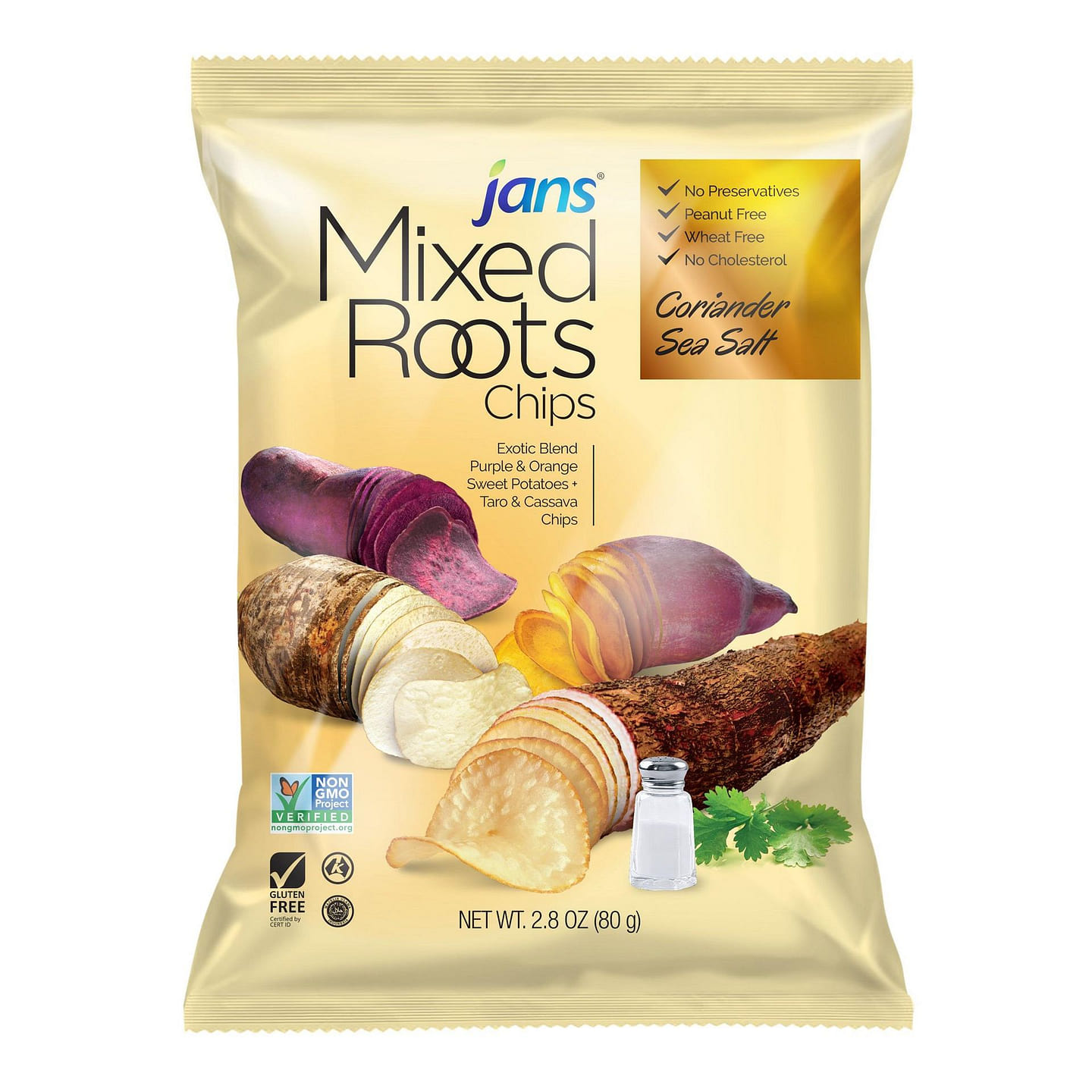 Mixed Roots Chips Coriander Sea Salt Pack of 1 2.8 oz