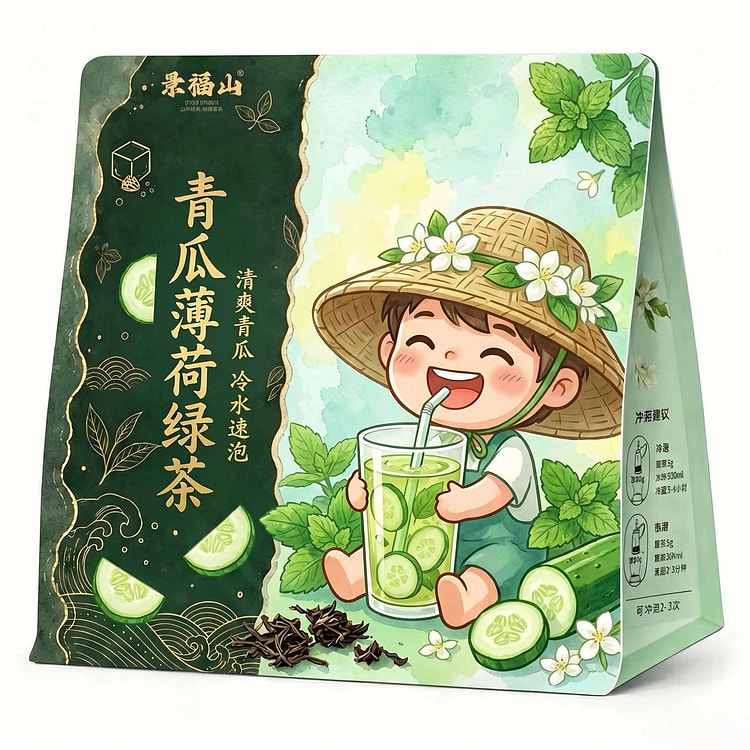Gyeongbok Mountain Cucumber Mint Green Tea 100g 100 g