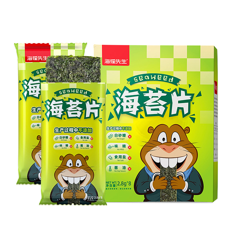 海狸先生海苔脆片 22.4g*2盒