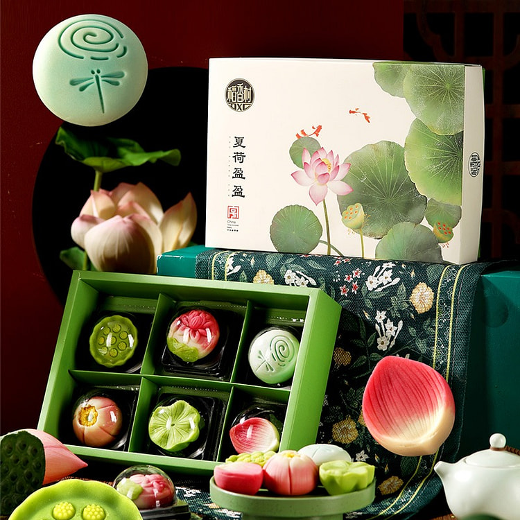 Mooncake Summer Lotus Yingying Gift Box