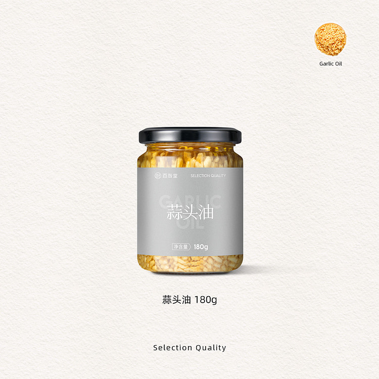 百哉堂蒜头油180g*1罐 180 克