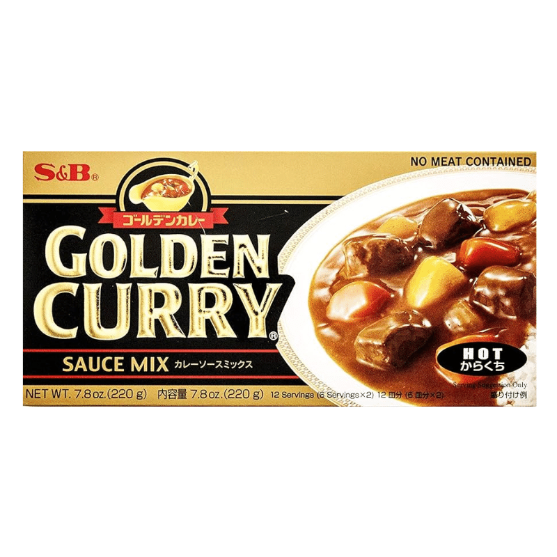 S&B Golden Curry 日式咖喱粉,热 7.8 盎司 1 份