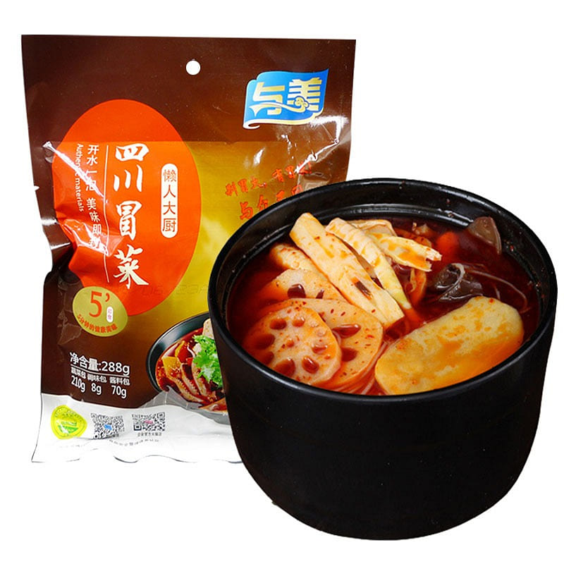 四川冒菜288g* 5袋装懒人方便速食菜宵夜麻辣烫 288 克