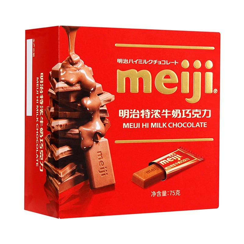 Meiji明治巧克力 特浓牛奶巧克力 1盒 75 克