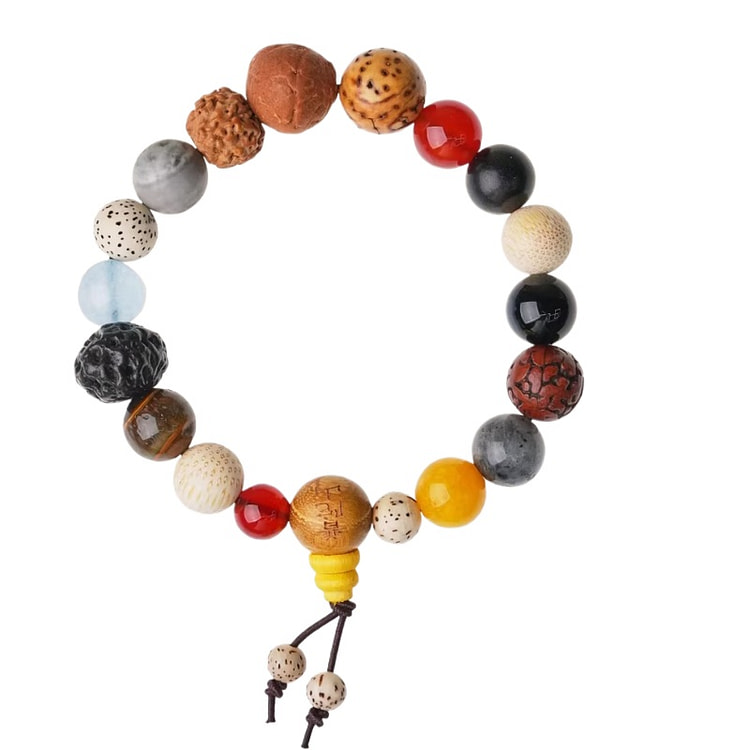 普陀山 十八籽手串佛珠文玩 经典款 14-17厘米 1 盒