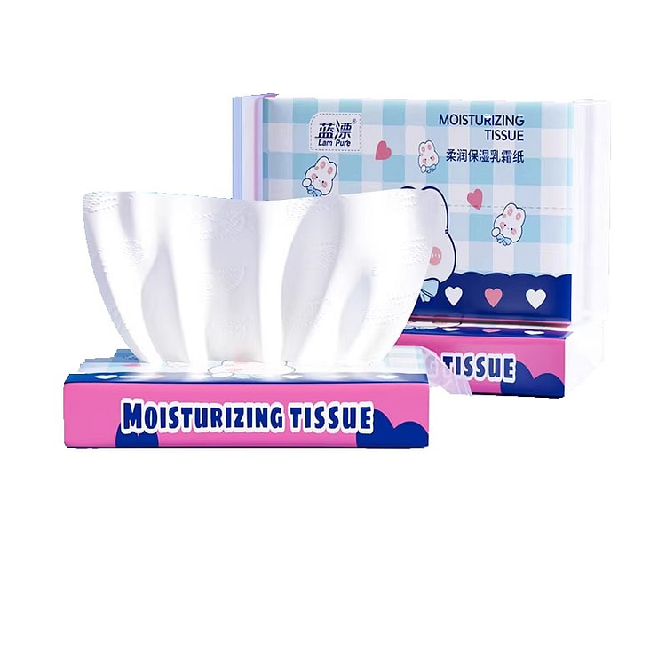 Moisturizing cream tissues, 90 sheets * 2 packs 80 g