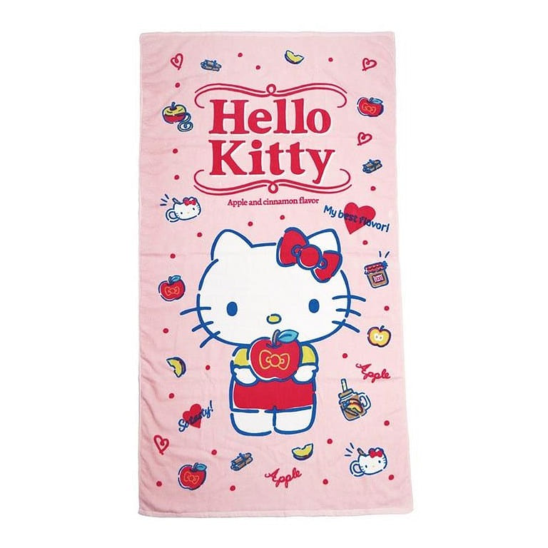 Hello Kitty Pink Love Apple Style Towel 70*140cm 200 g